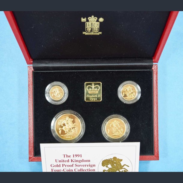 United Kingdom The 1991 Gold Proof Sovereign Four-Coin Collection