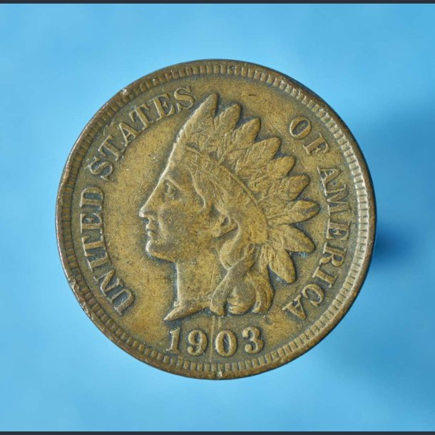 USA 1 Cent 1864-1909 "Indian Head Cent" - Bedre eksemplar