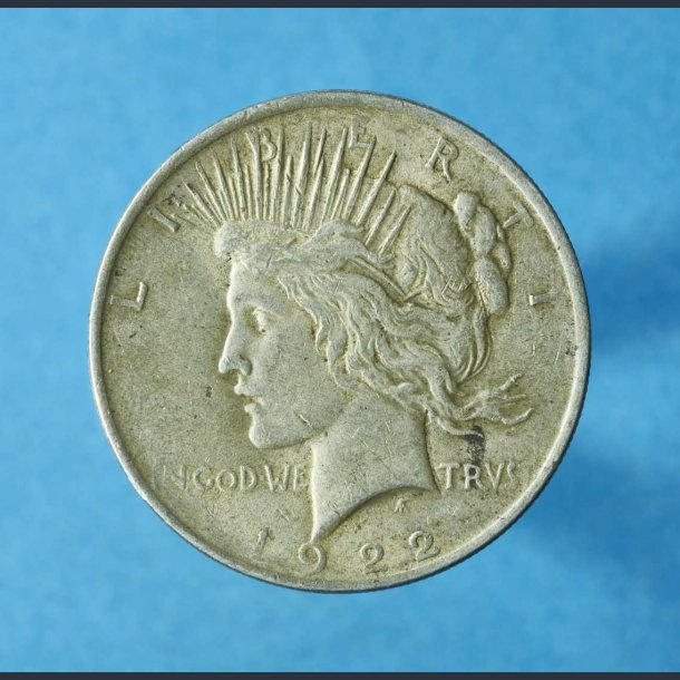 USA 1 dollar 1922  "Peace Dollar" - 100 rs SLVDOLLAR