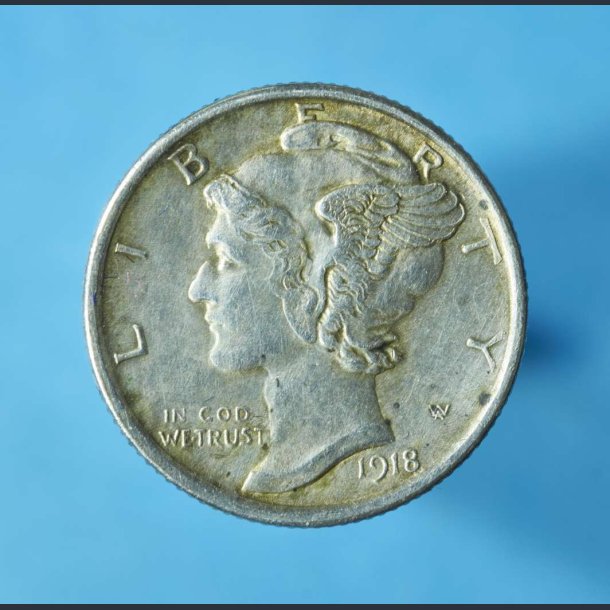 USA 10 cent "Mercury Dime" 1916-1945 - God