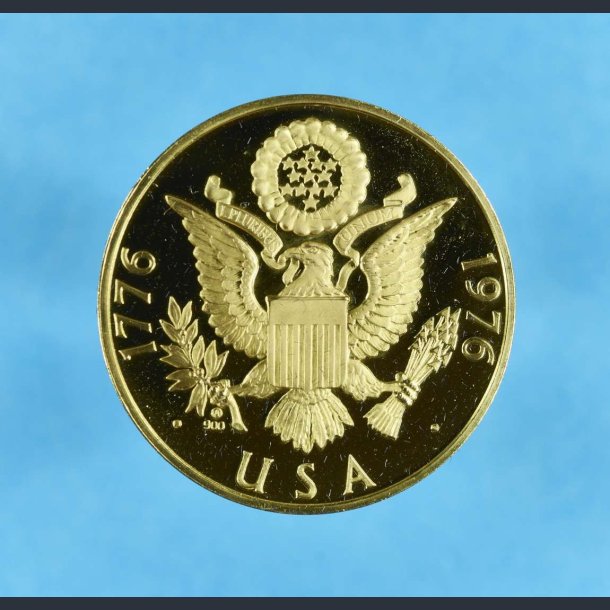 USA besget 1976 - 17,5 gram guldmedalje