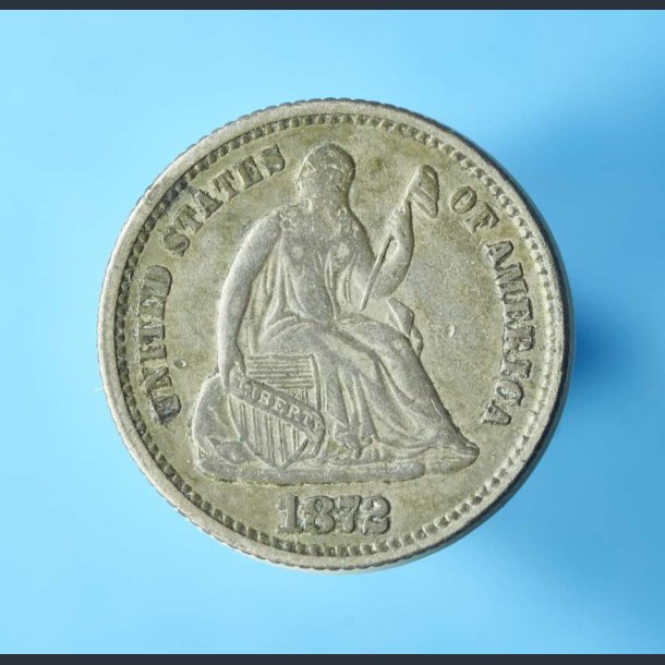 USA  Dime 1872 - Seated Liberty Half Dime