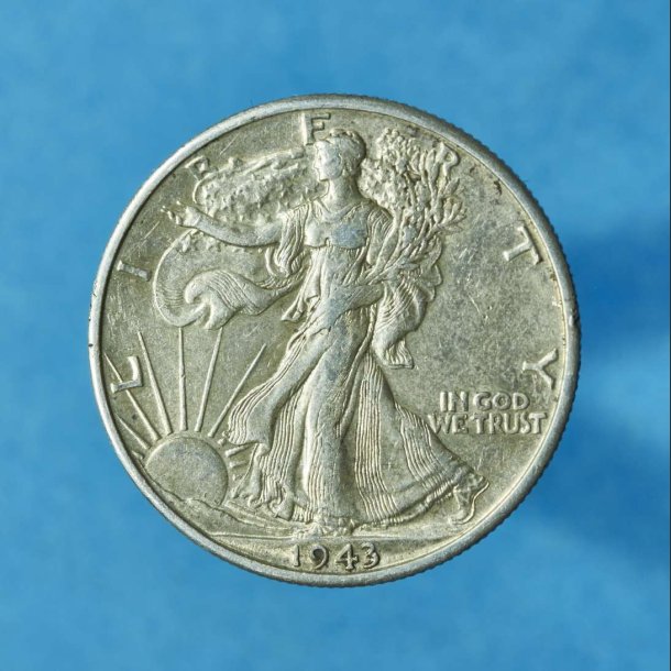 USA &frac12; Dollar "Walking Liberty Half Dollar" 1916-1947 - God